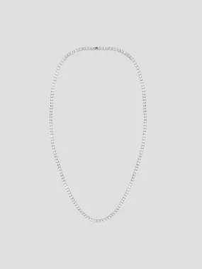 24 Rhodium Tennis Necklace