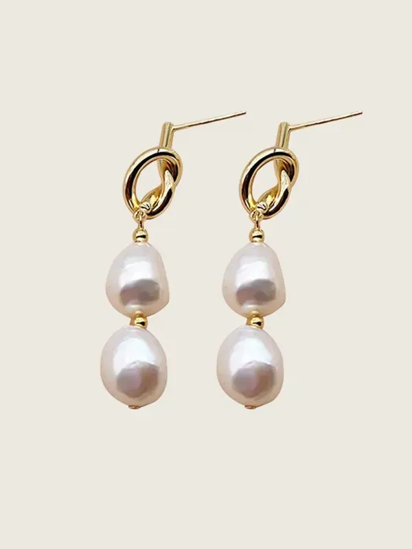 27 Pearl Knot Earrings