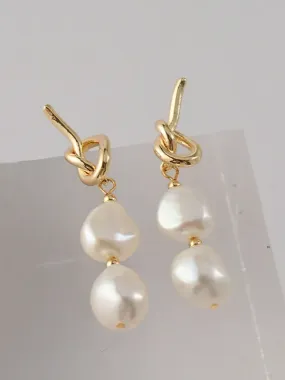 27 Pearl Knot Earrings