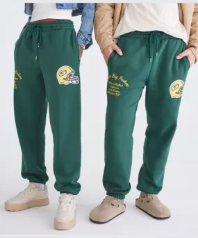 Aeropostale Green Bay Packers Helmet Jogger Sweatpants