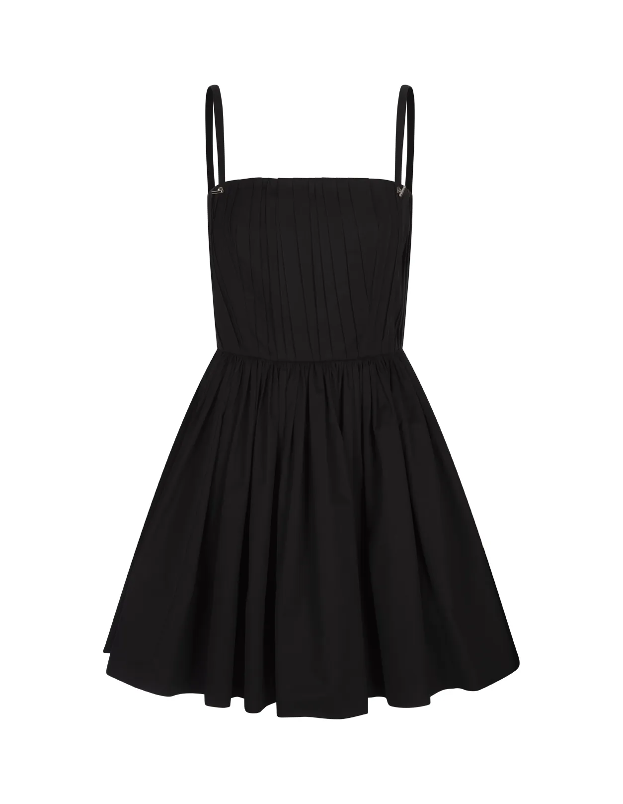 ALEXANDER MCQUEEN Curled Mini Dress In Black