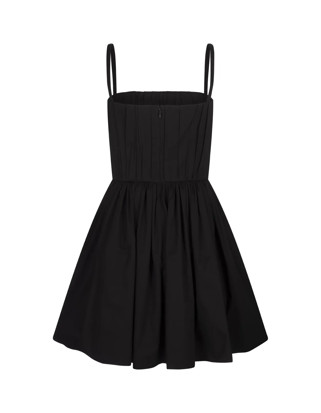 ALEXANDER MCQUEEN Curled Mini Dress In Black