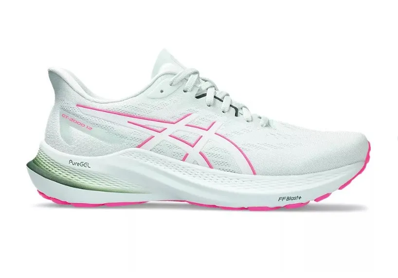 Asics GT-2000 12 (D Width) - Pure Aqua/White (Womens)