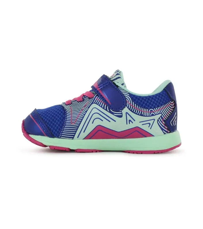 asics noosa ts (toddler) blue purple pink