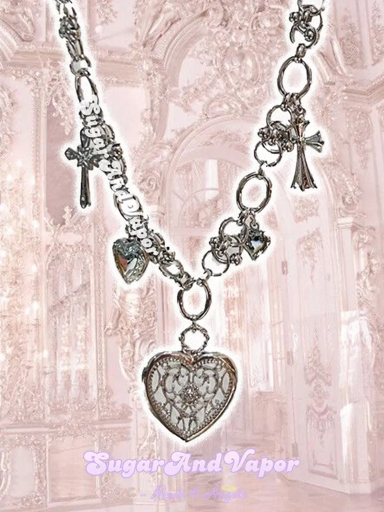 Astrid Cute Baroque Heart Necklace