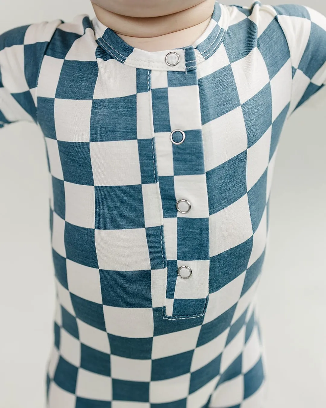 Bamboo Checkered Jumpsuit | Blue