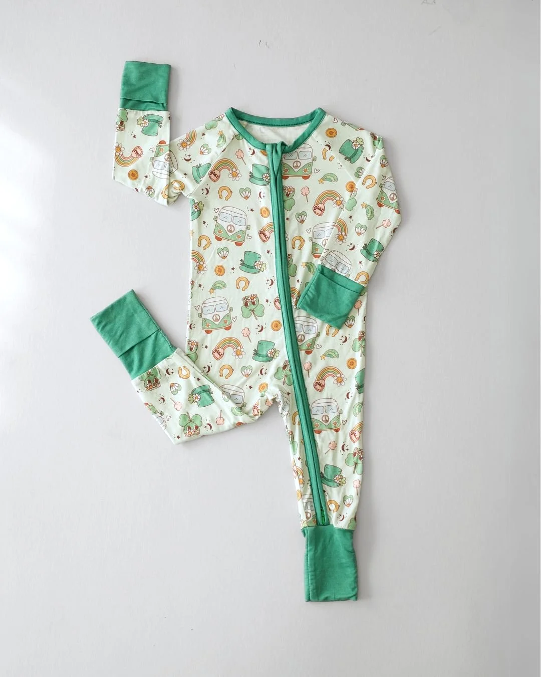 Bamboo Zip Romper | St. Patrick's