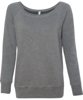 BELLA+CANVAS Women's Sponge Fleece Wide Neck Sweatshirt