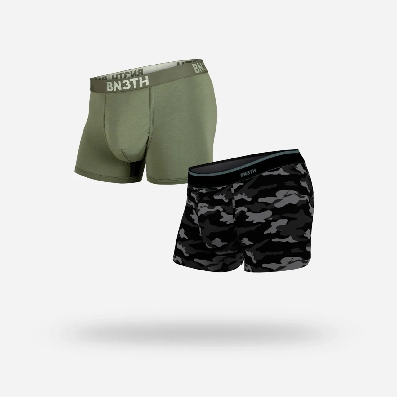 BN3TH Underwear Classic Boxer Brief 2 Pack - Pine/Covert Camo