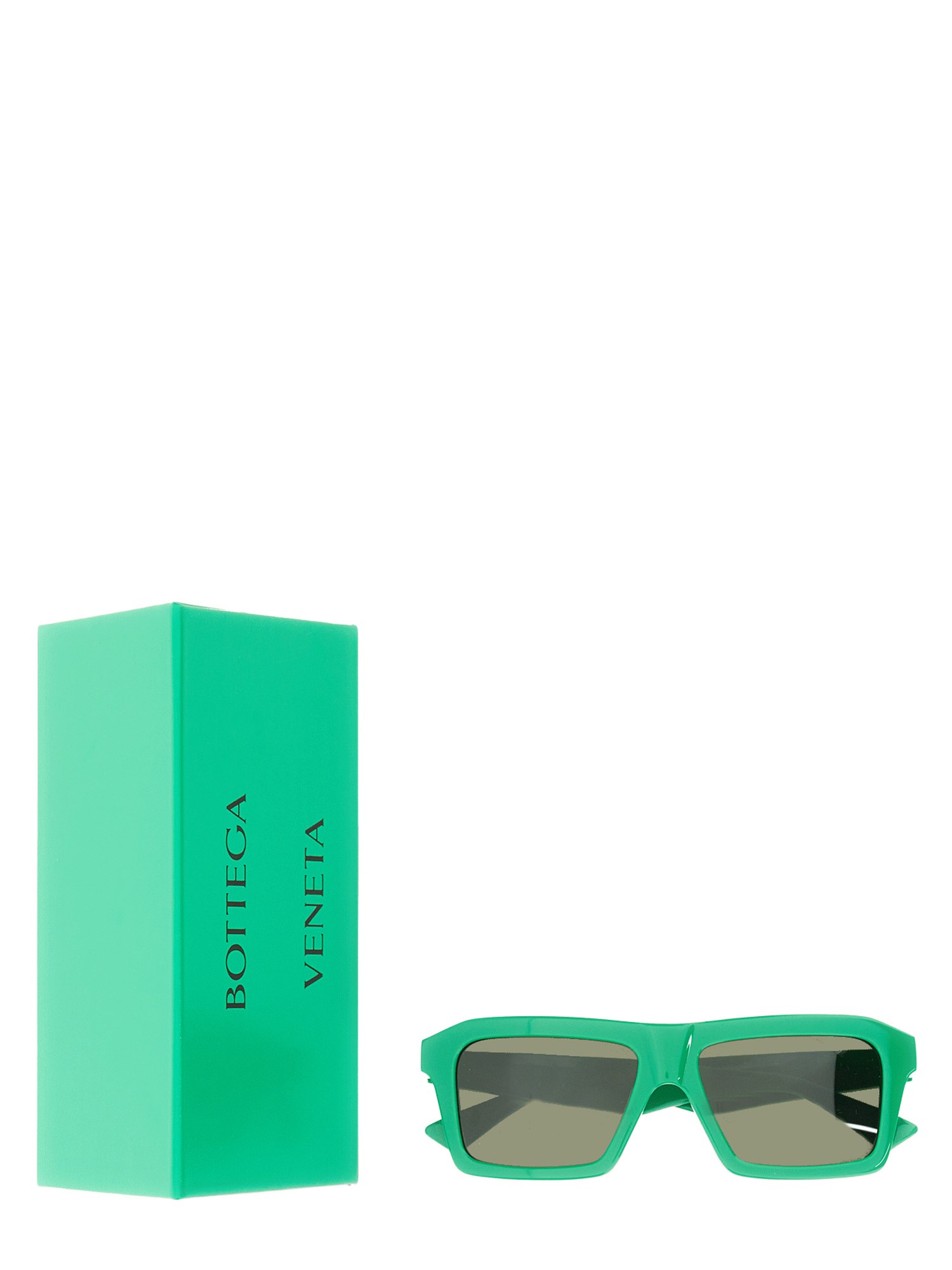 BOTTEGA VENETA    CLASSIC SQUARE ACETATE SUNGLASSES