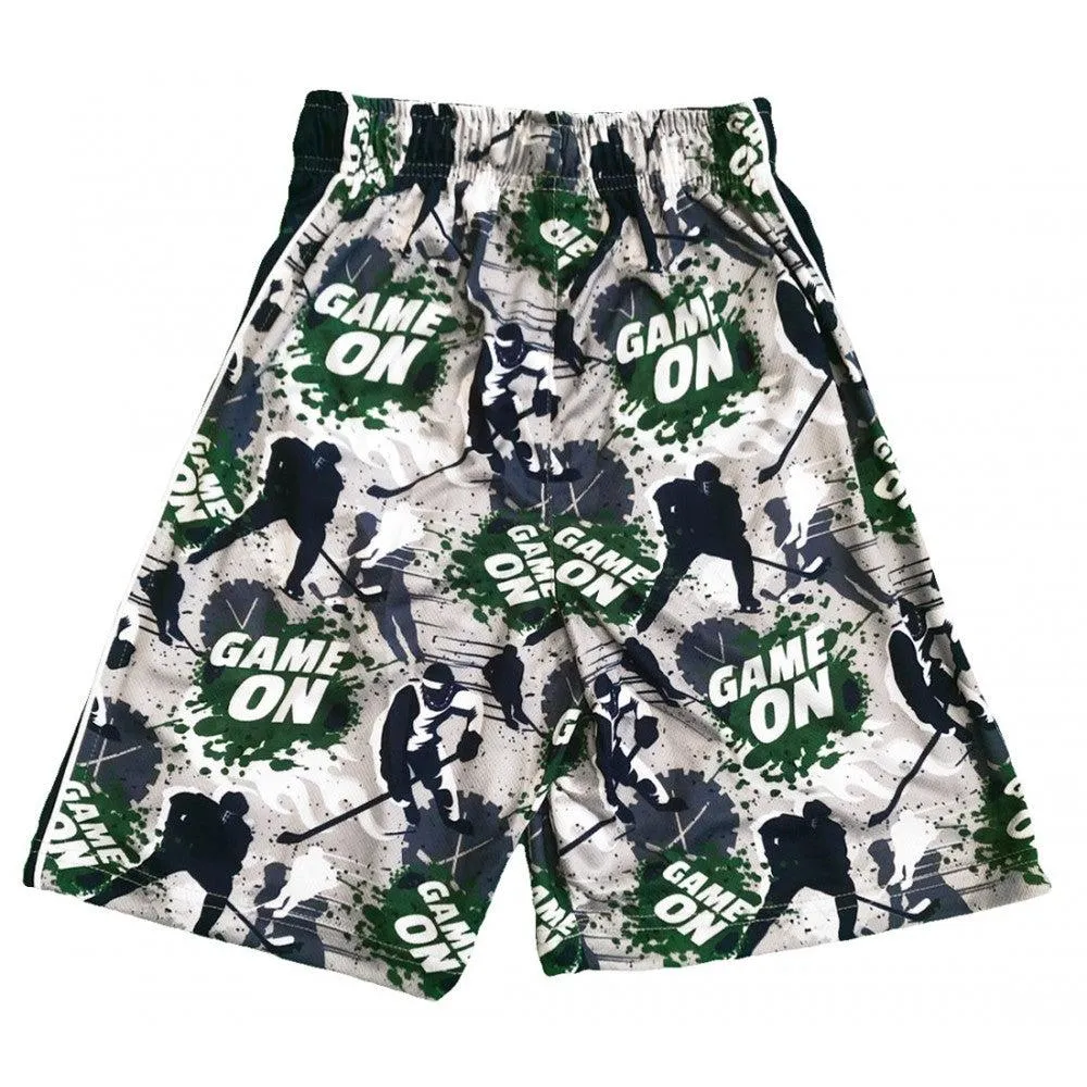 Boys Grey Game On Attack Short