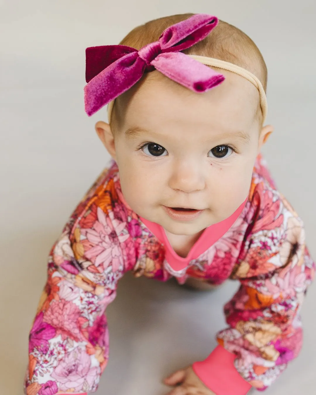 Bubble Romper | Pink Flowers