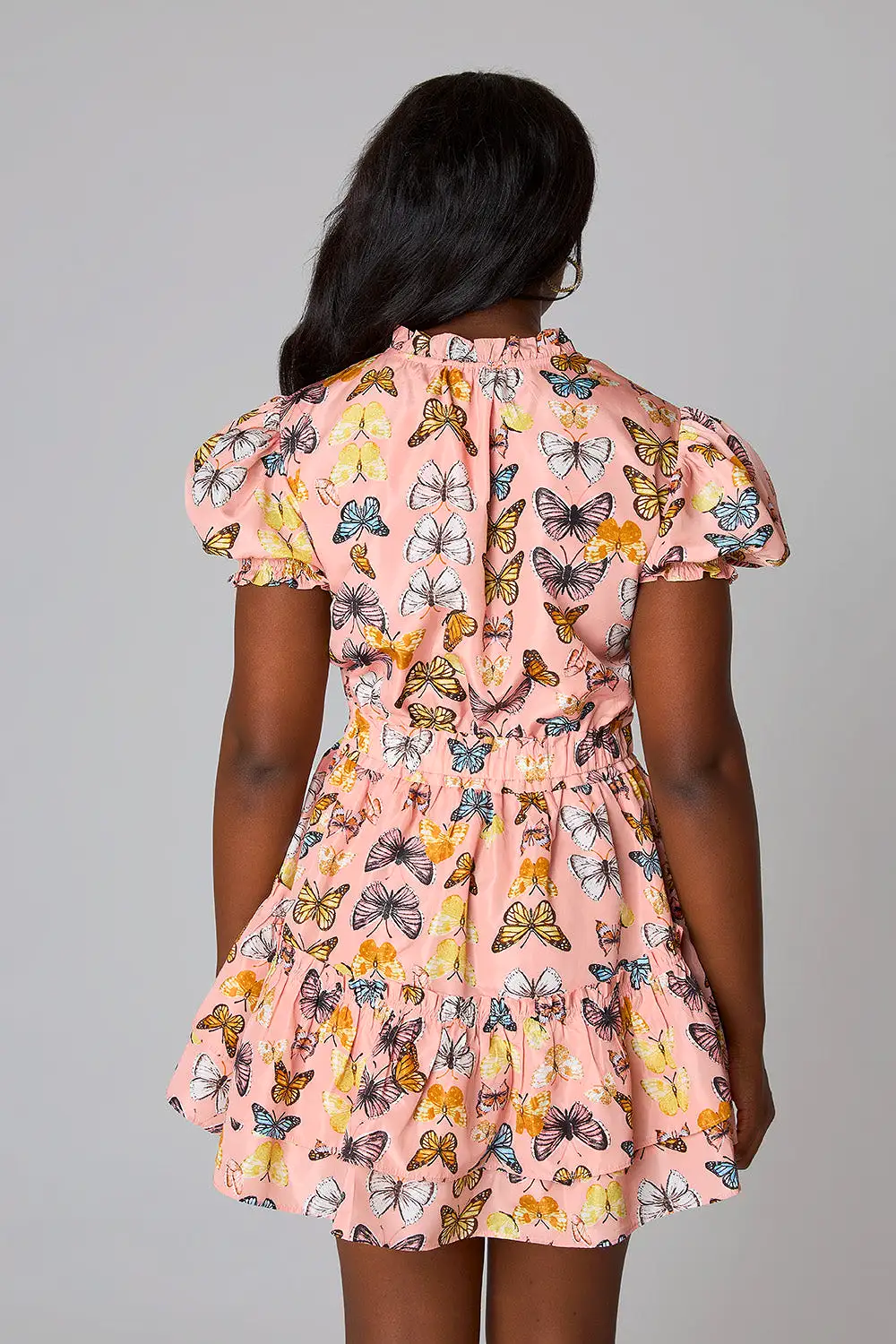 BuddyLove | CLEMENTINE ELASTIC WAIST MINI DRESS - FLUTTER