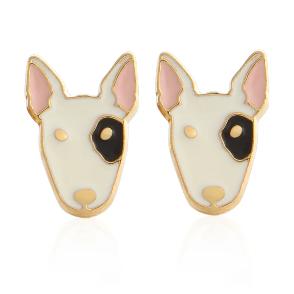 Bull Terrier_Puppy Dog Stud Earrings