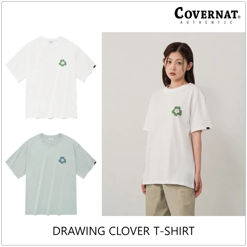 COVERNAT  |Street Style Plain Short Sleeves Logo T-Shirts