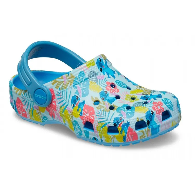 Crocs 209471 Disney Stitch Classic Clog Toddler Bambina Blu