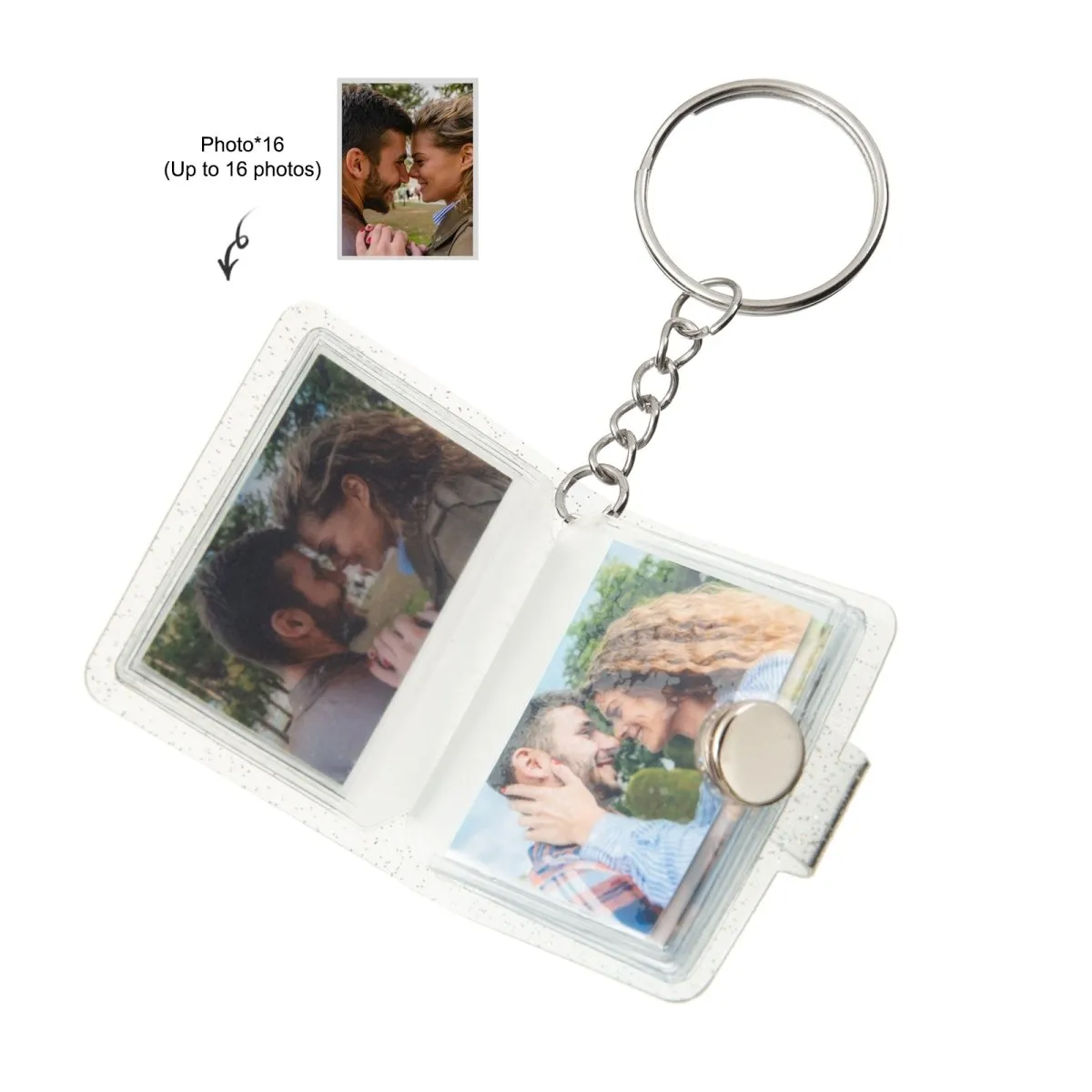 Custom Printed Mini Photos Keychain