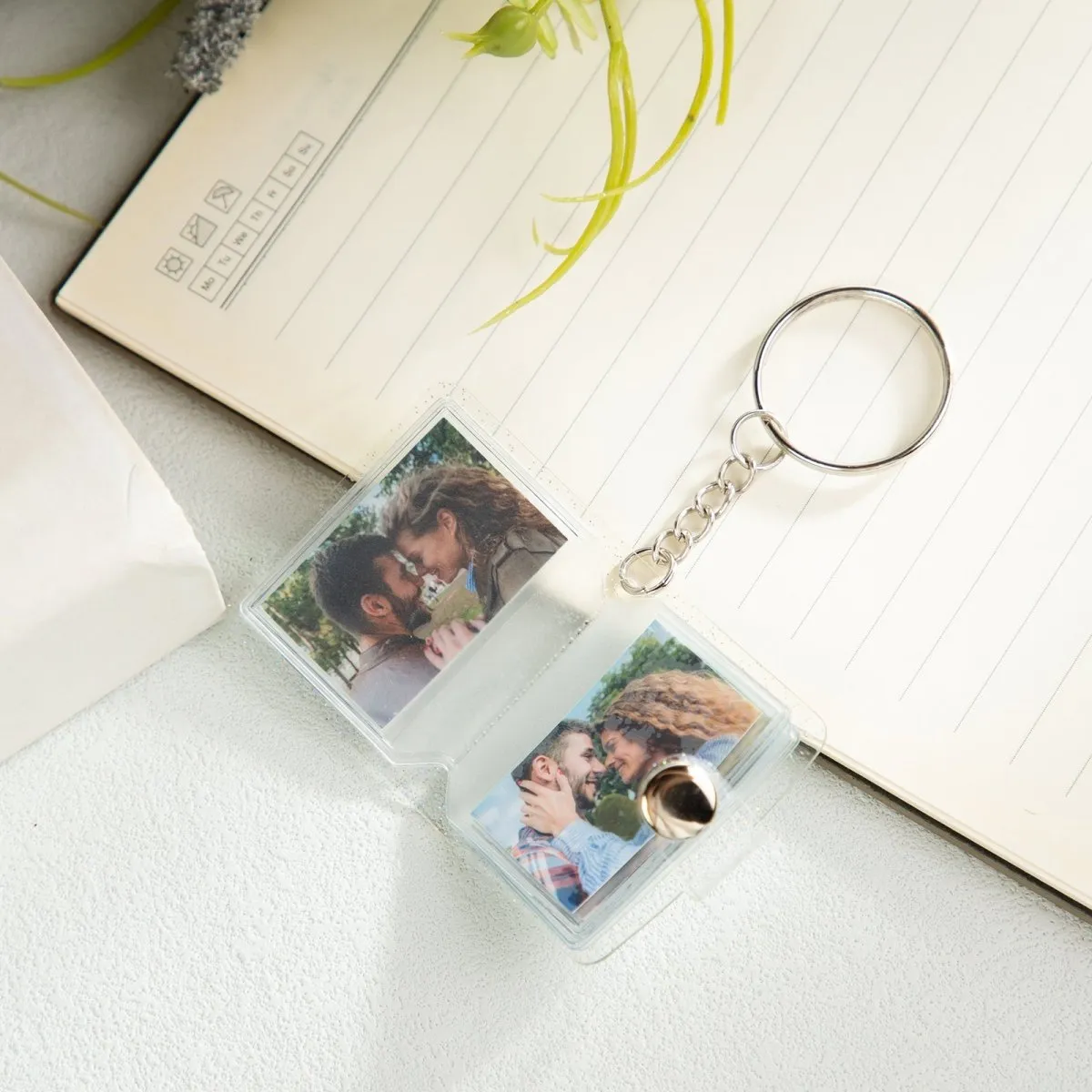 Custom Printed Mini Photos Keychain