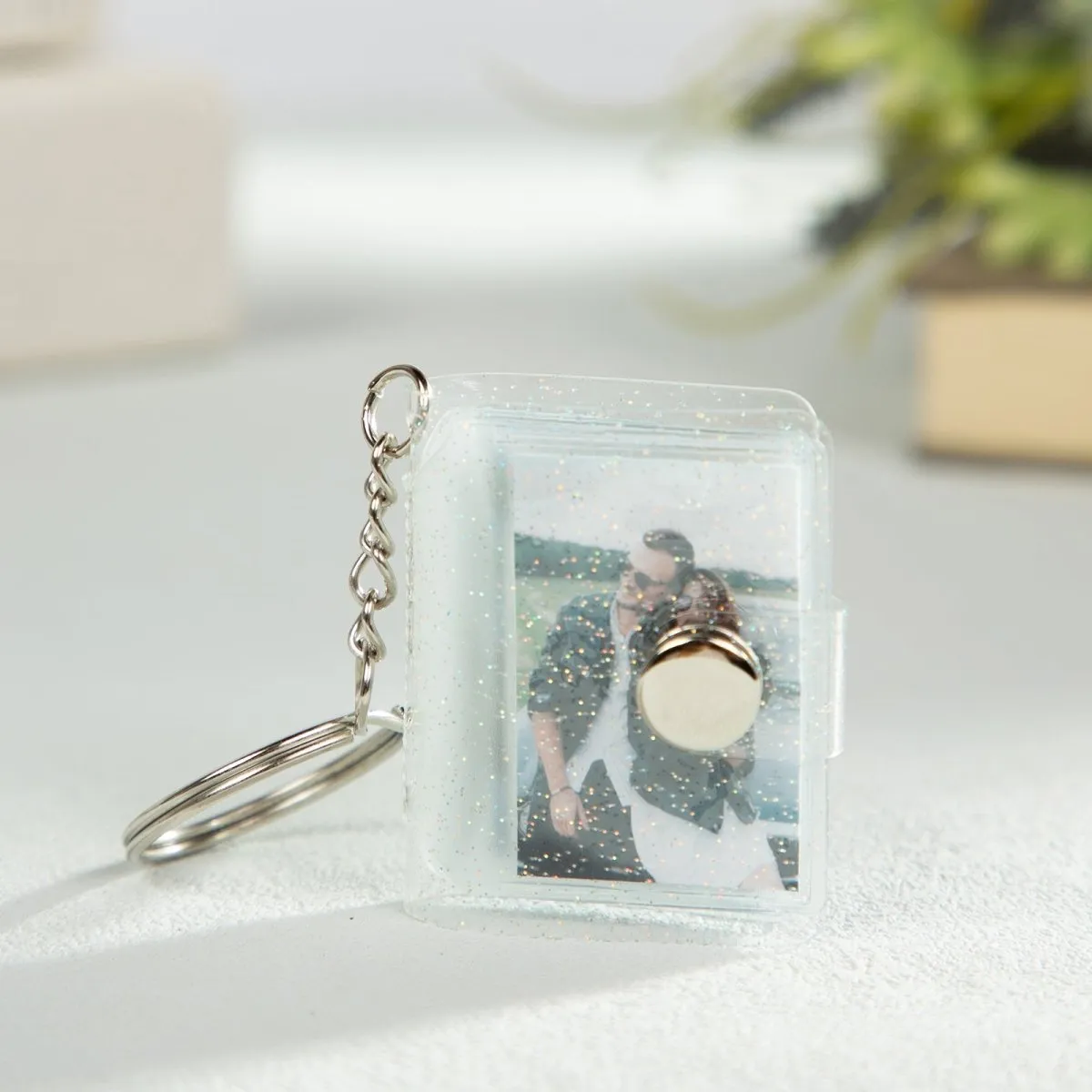 Custom Printed Mini Photos Keychain