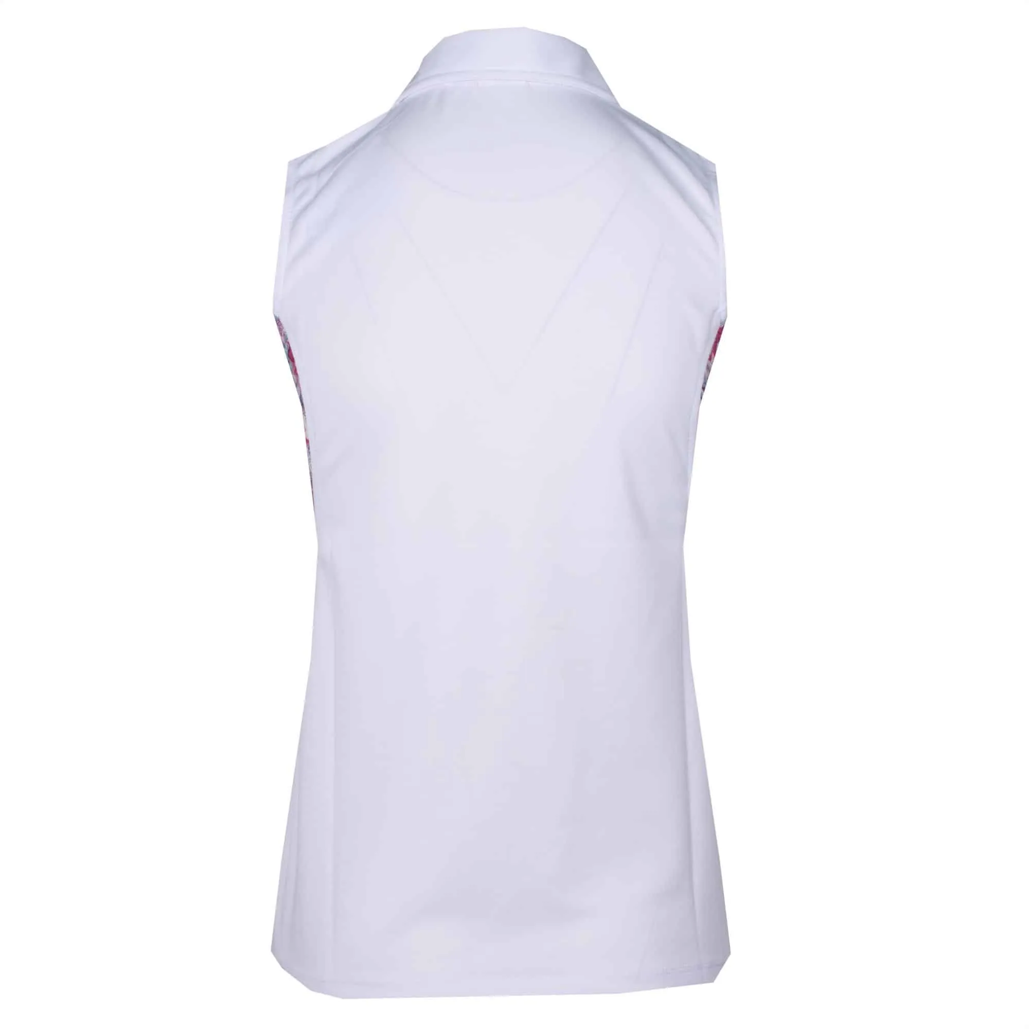 Daily Sports Bess Sleeveless Polo Shirt White/Azul