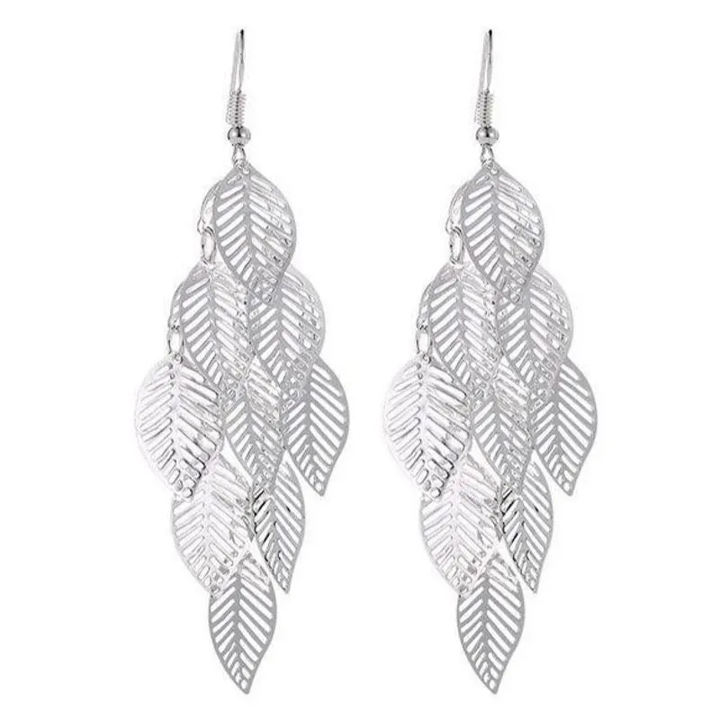 Dangling Leaf Earrings