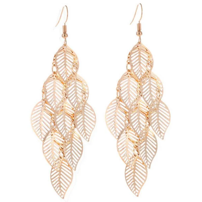 Dangling Leaf Earrings