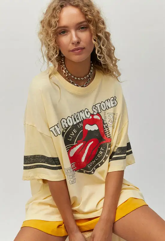 Daydreamer - Rolling Stones Concert Stamp Oversize Tee