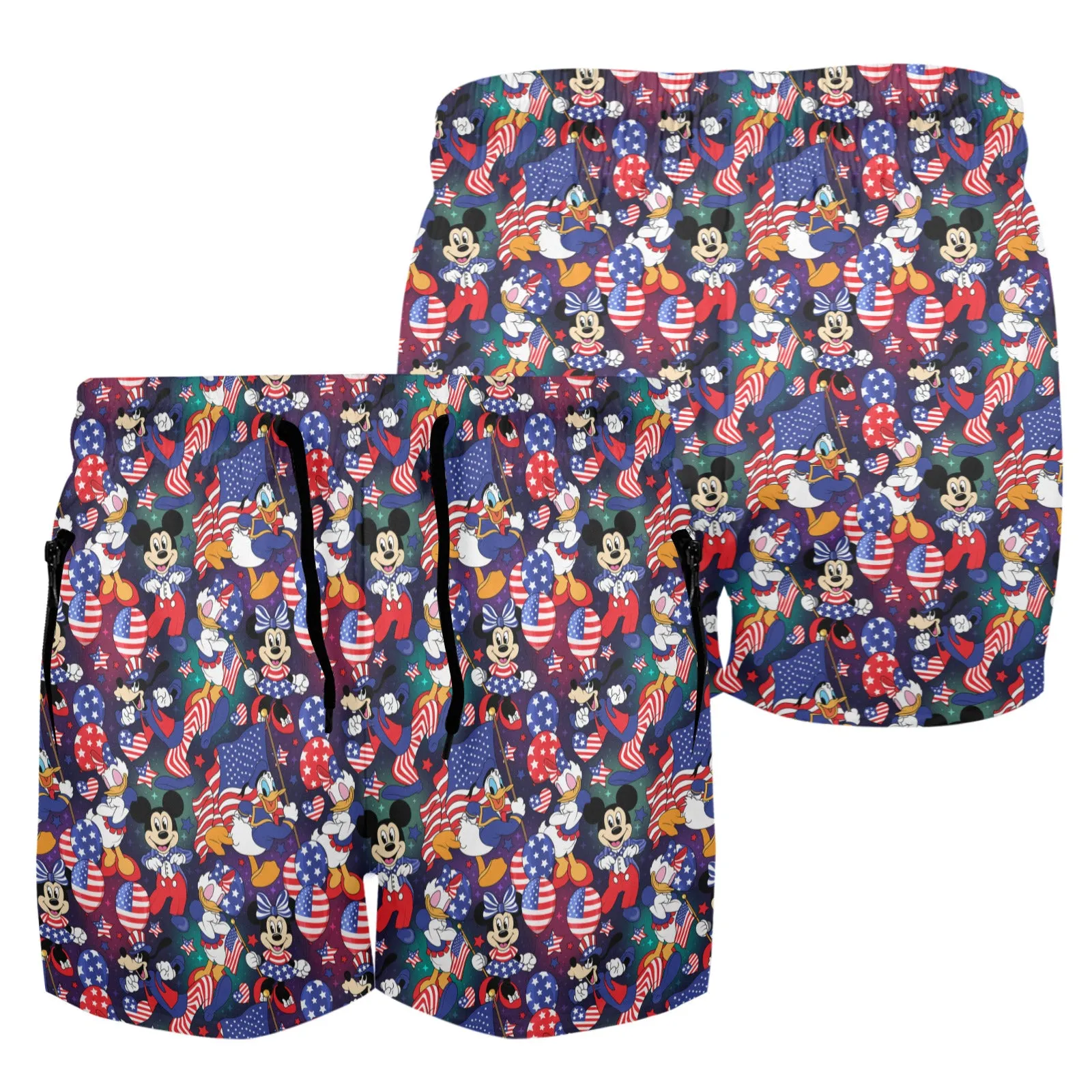 Disney America Men's Quick Dry Athletic Shorts