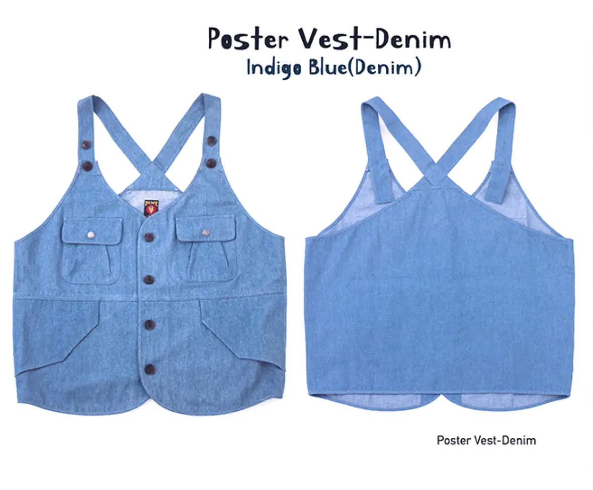 Dublinware Poster Vest Denim (Various Colours)