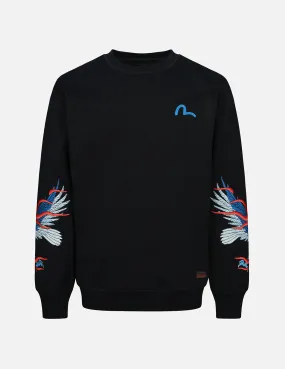 Eagle and Seagull Embroidery Sweatshirt