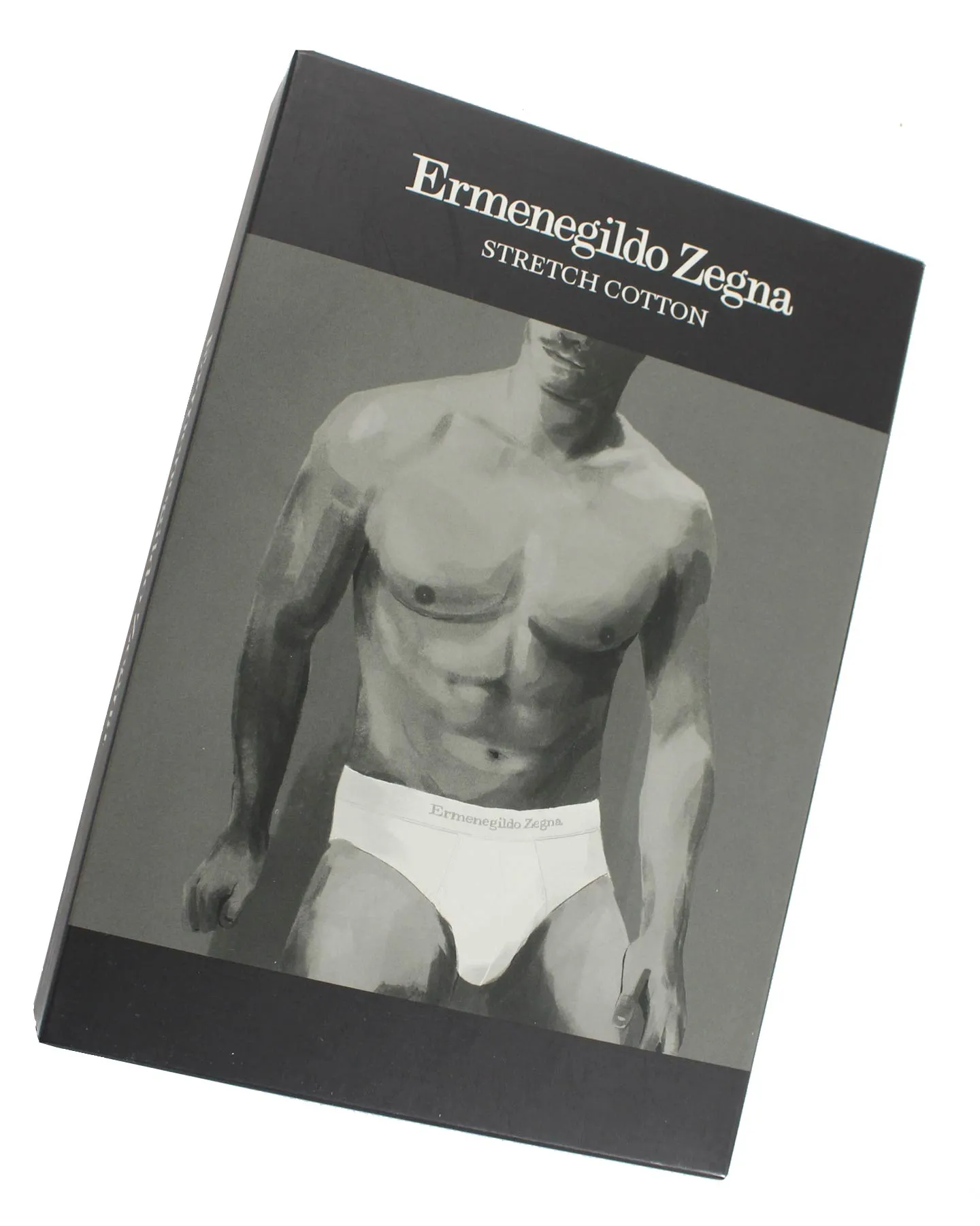 Ermenegildo Zegna Underwear White Stretch Cotton Midi Brief XL