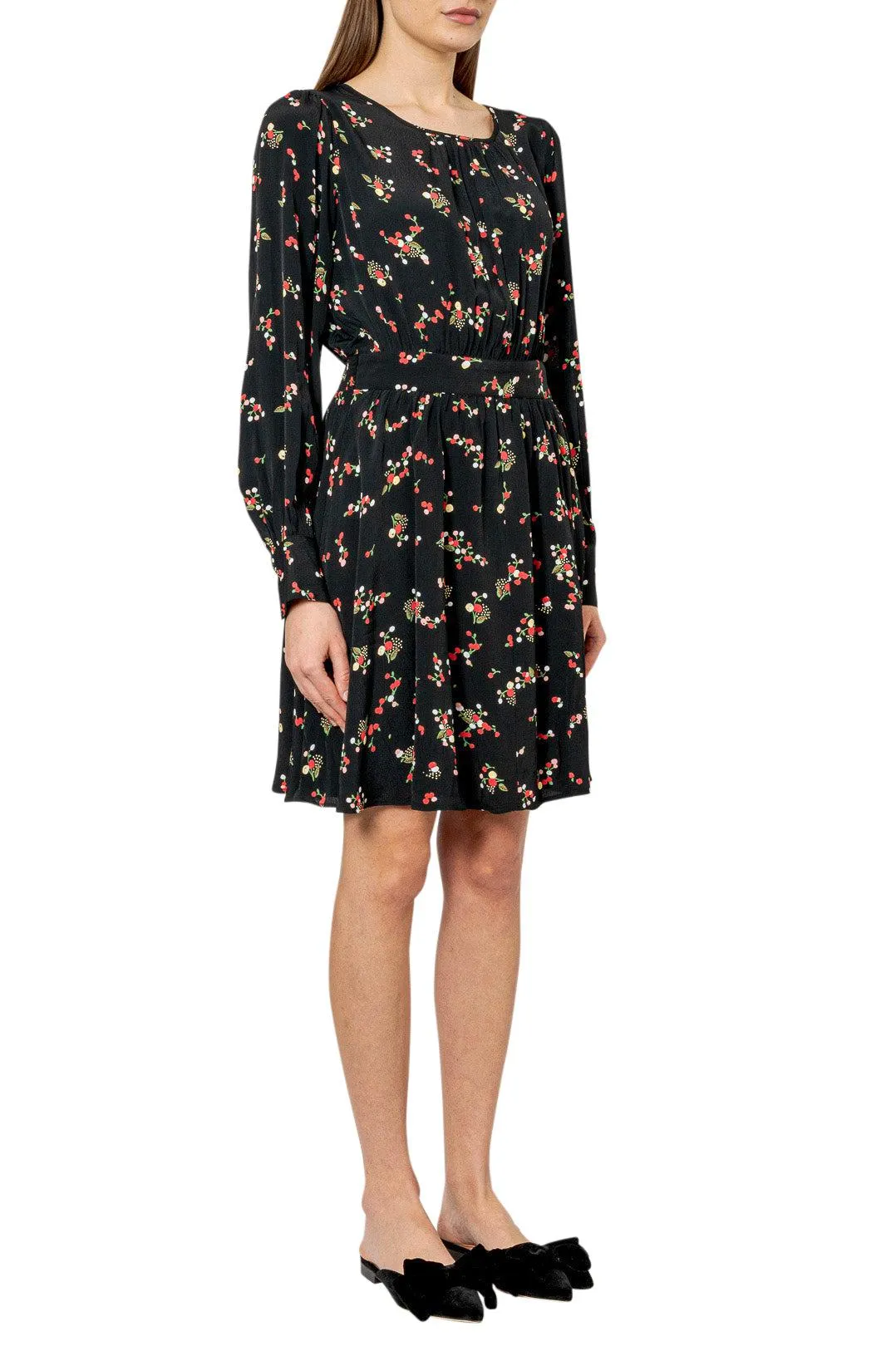 Floral pattern mini-dress