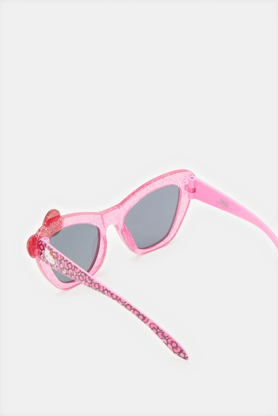 Girls Pink Hello Kitty Round Sunglasses