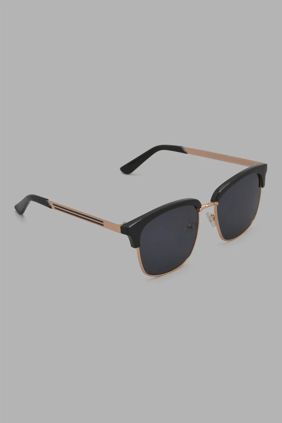 Gold And Black Wayfarer Sunglasses For Men