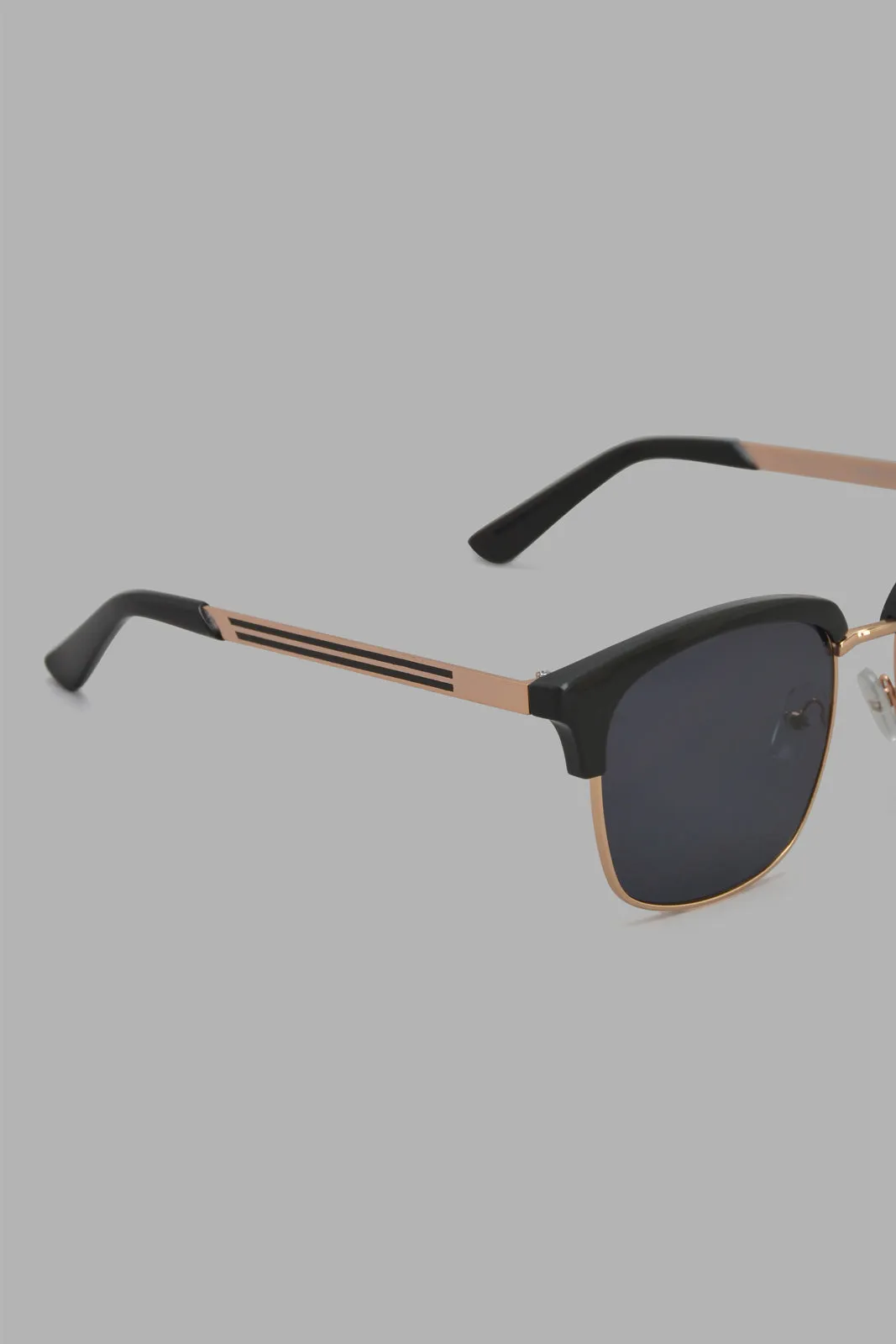 Gold And Black Wayfarer Sunglasses For Men