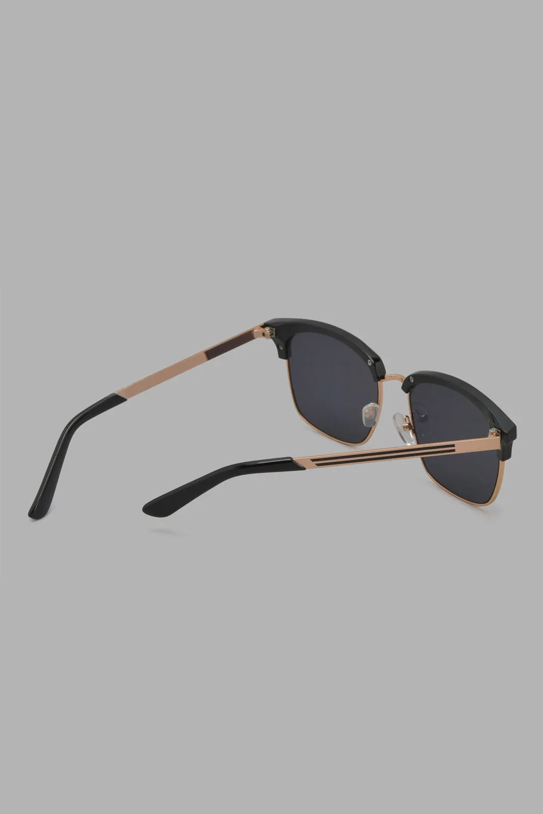 Gold And Black Wayfarer Sunglasses For Men