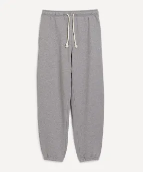 Grey Melange Drawstring Sweatpants