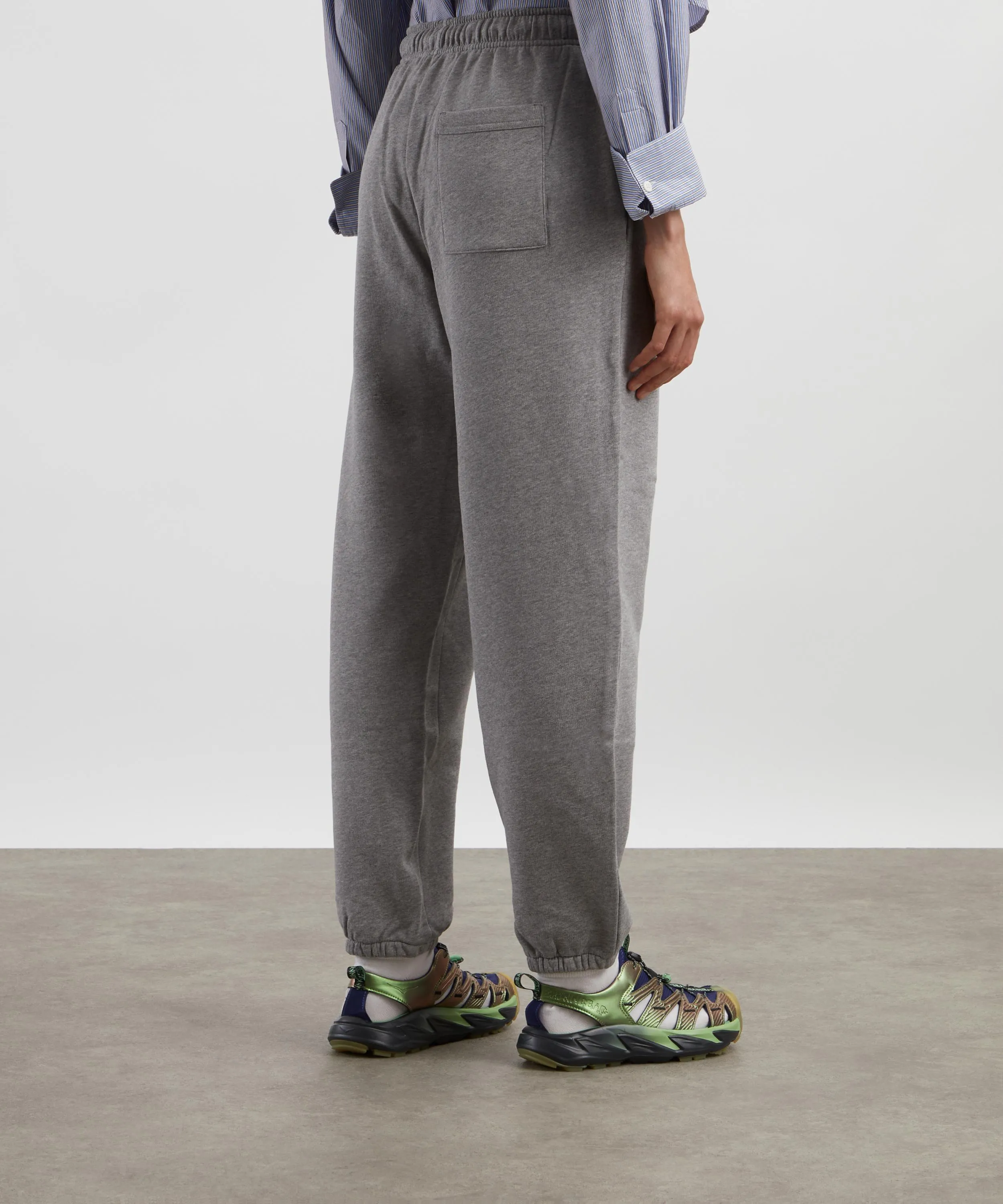 Grey Melange Drawstring Sweatpants