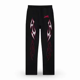 Hellstar Sports Sweatpants 'Future Flame' Black SS24