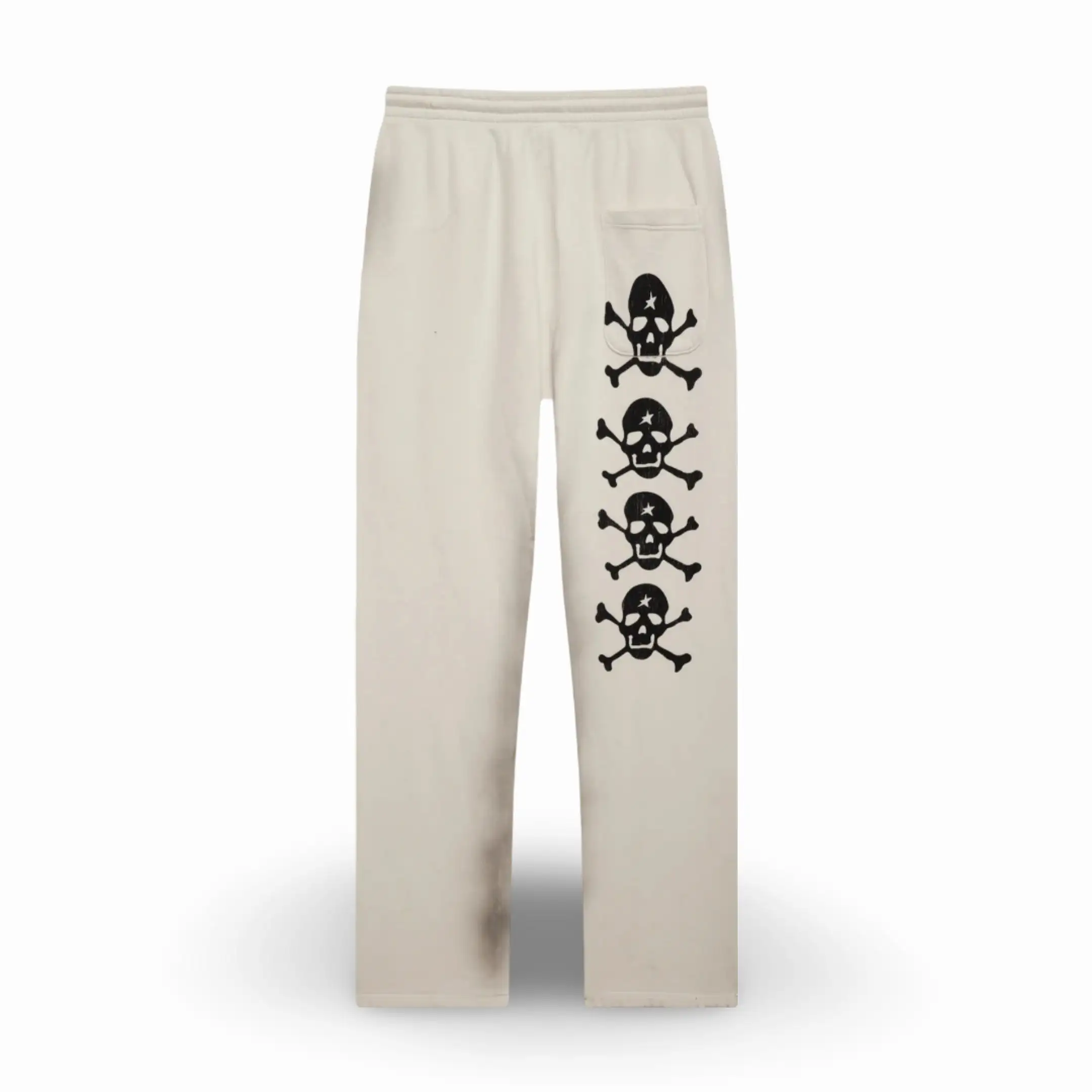 Hellstar Sports Sweatpants 'If You Dont Like Us Beat Us' White SS24