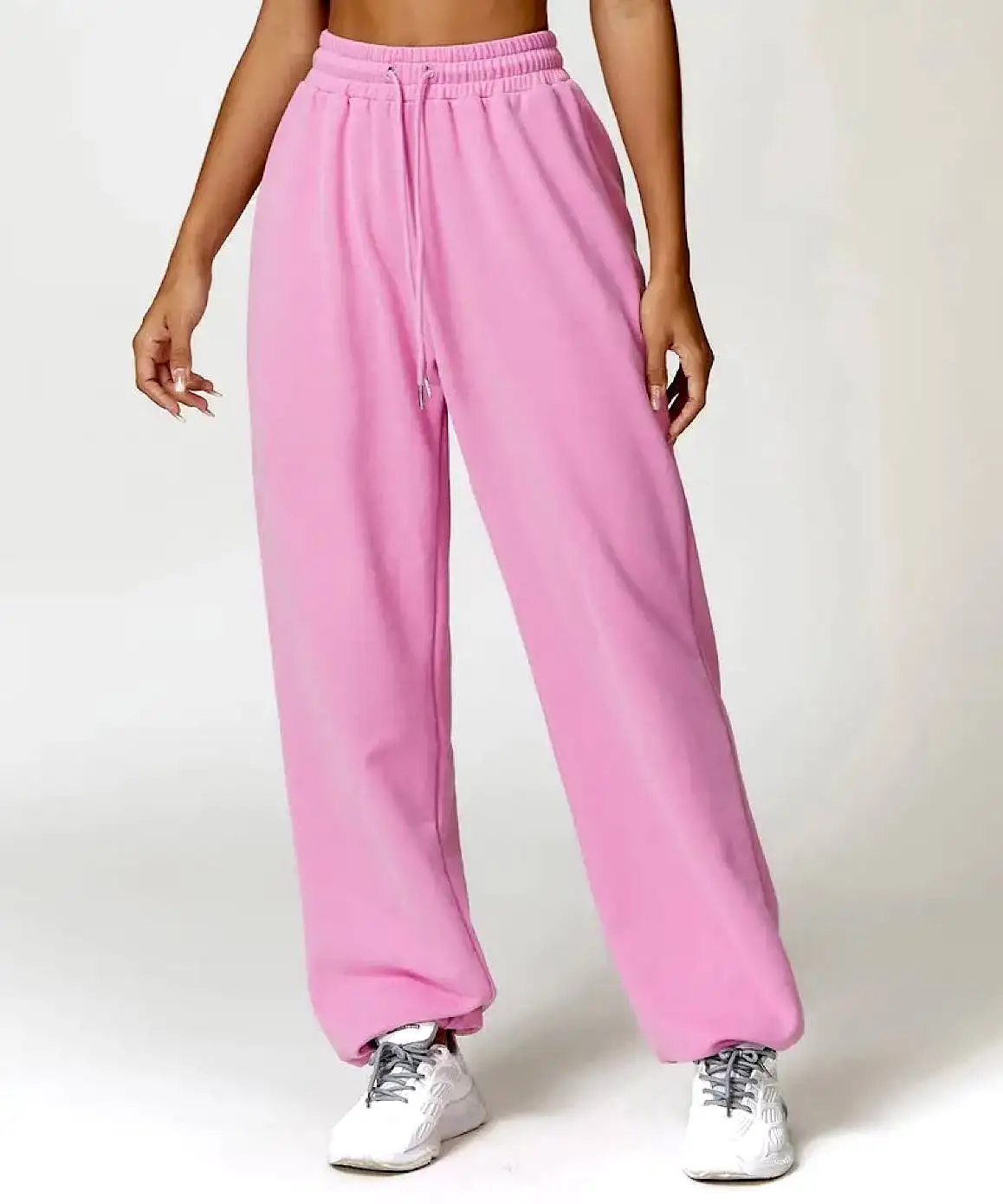 High Waisted Elastic Loose Sweatpants