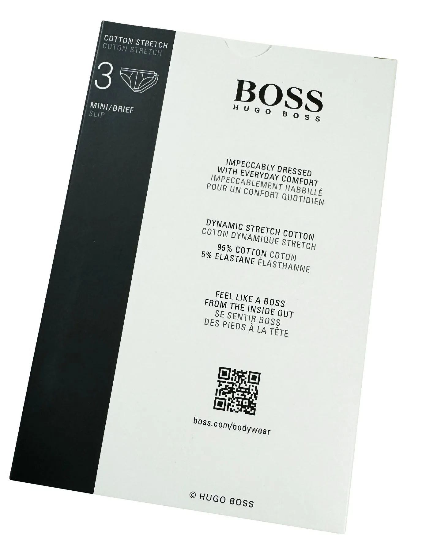 Hugo Boss Men Underwear 3 Pack Stretch Cotton Mini Brief L