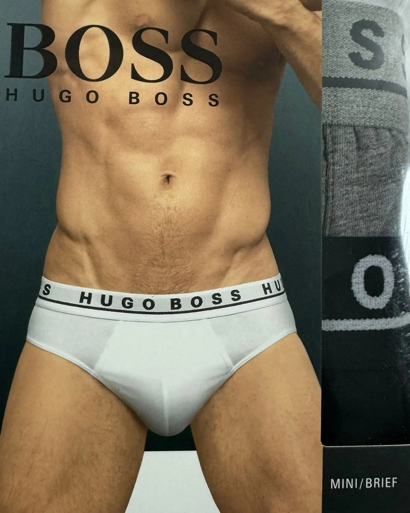 Hugo Boss Men Underwear 3 Pack Stretch Cotton Mini Brief L