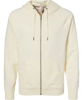 Independent Trading Co. Men's Icon Lightweight Loopback Terry Full-Zip Hooded Sweatshirt