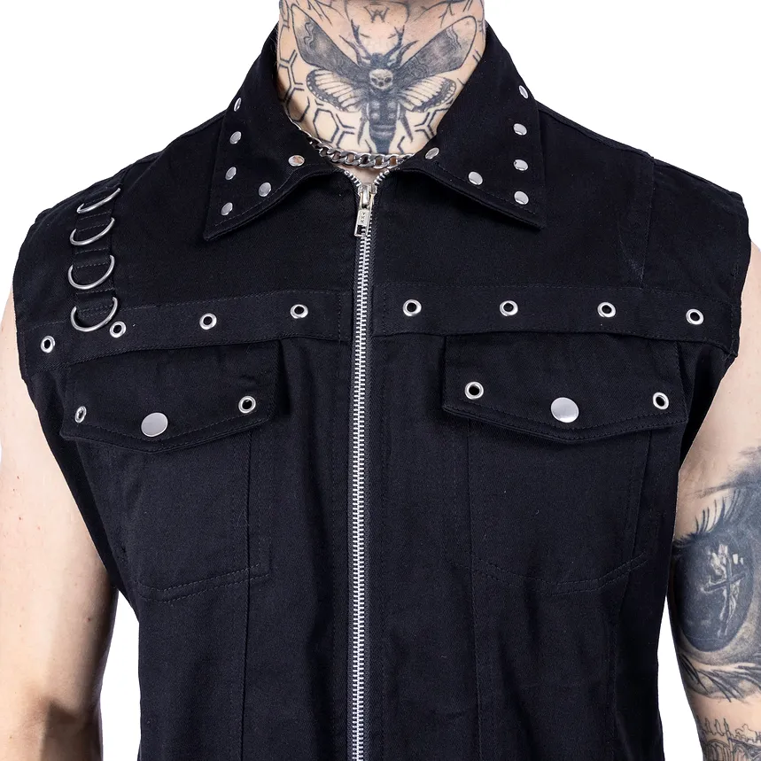 ISAIAS VEST - BLACK