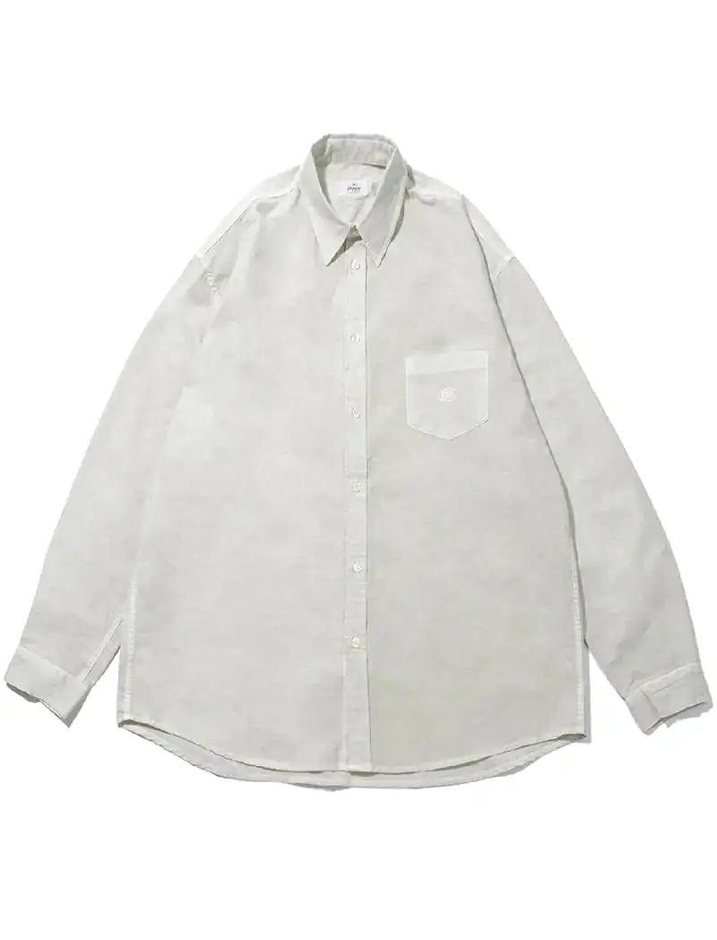 Kappy Pigment Oxford Shirt Oatmeal