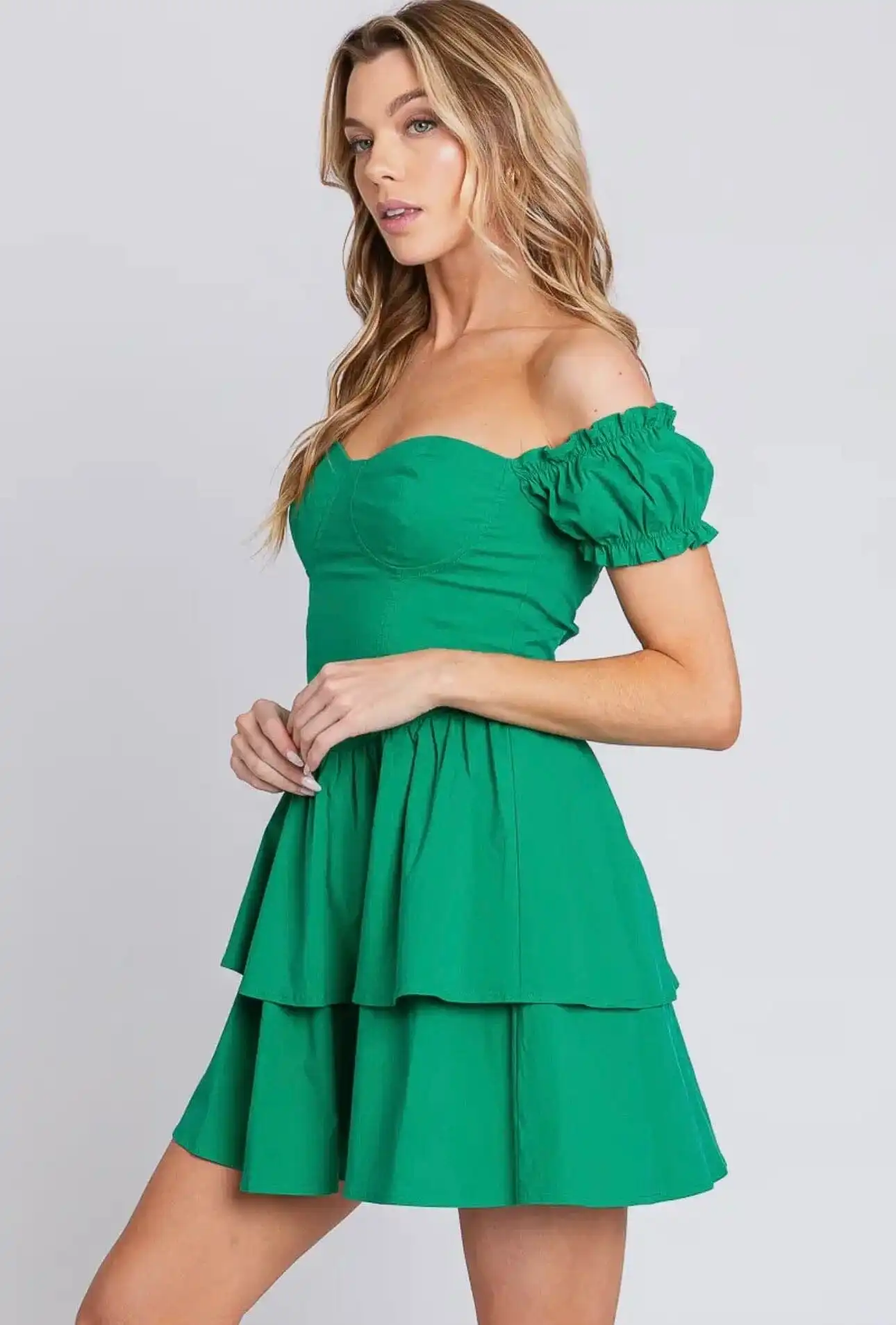 Kelley Green Mini Dress