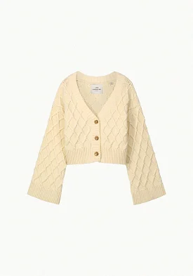 Les Coyotes Knitted cardigan eggshell