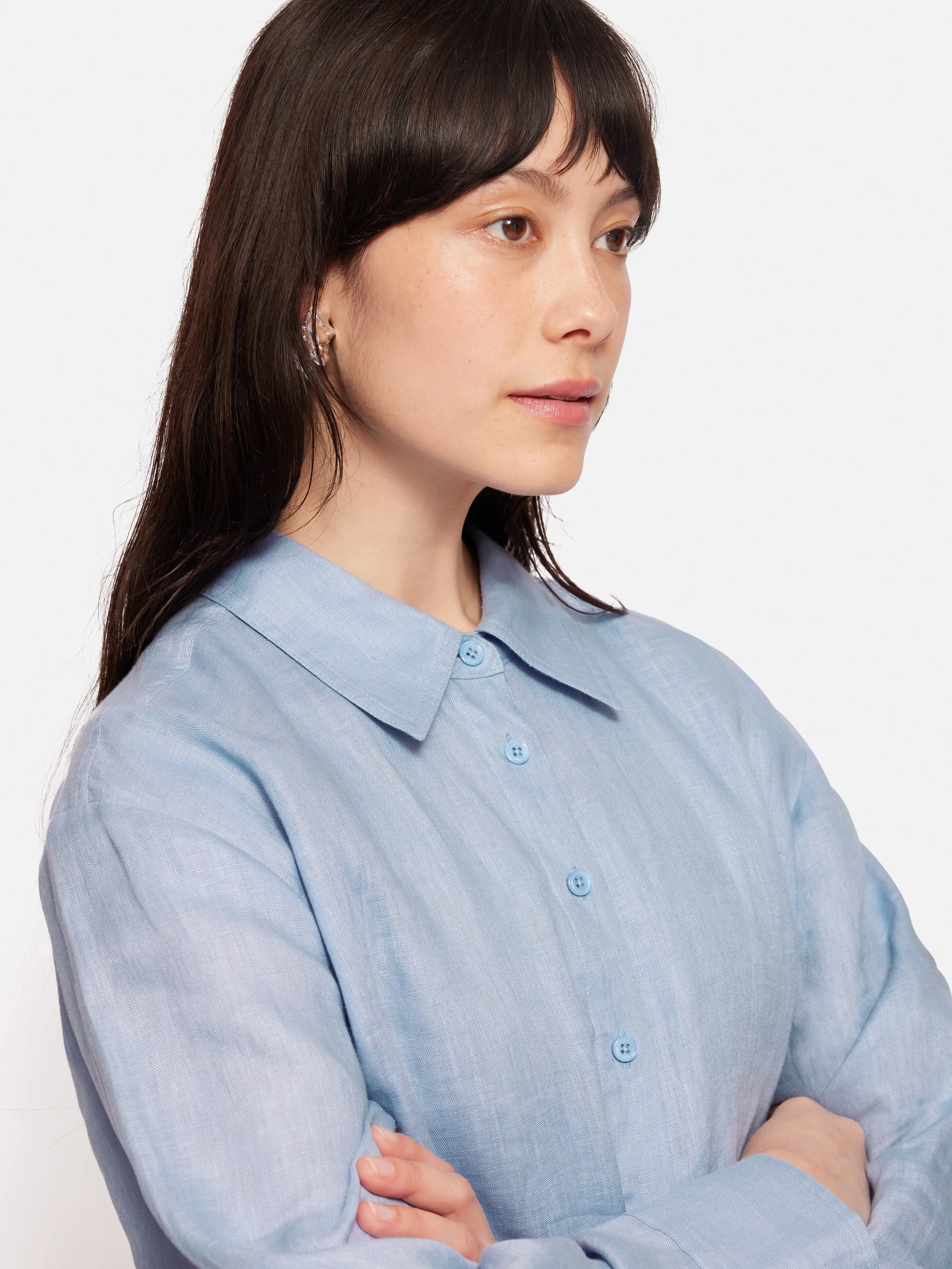 Linen Casual Shirt | Blue