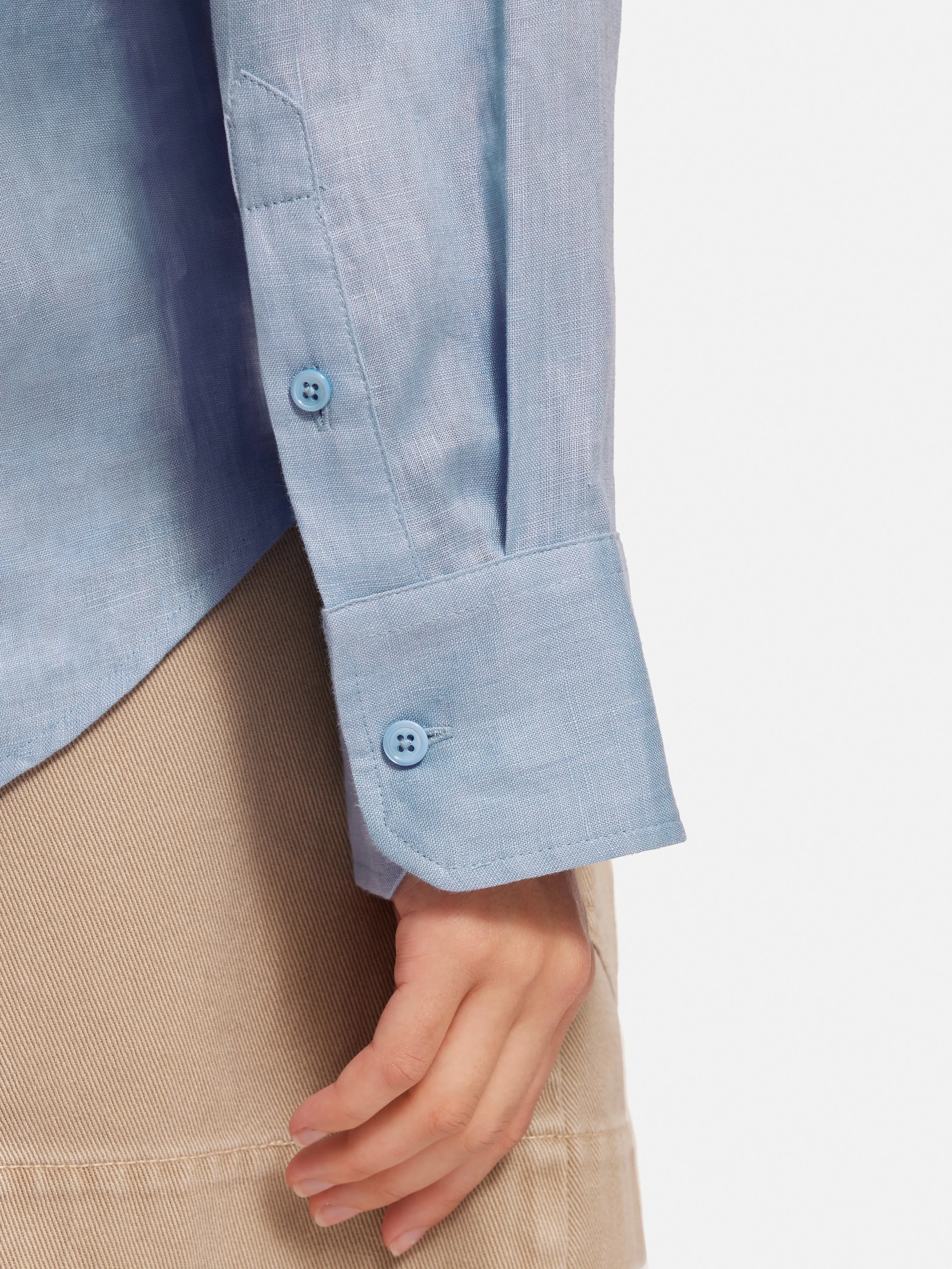 Linen Casual Shirt | Blue